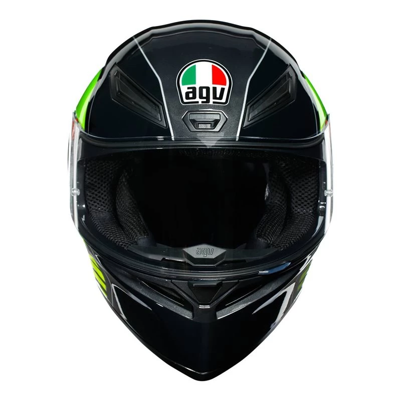 AGV K1 Power Motorcycle Helmet (Gunmetal|White|Green) 6 AGV K1 Power Motorcycle Helmet (Gunmetal|White|Green) - Image 4