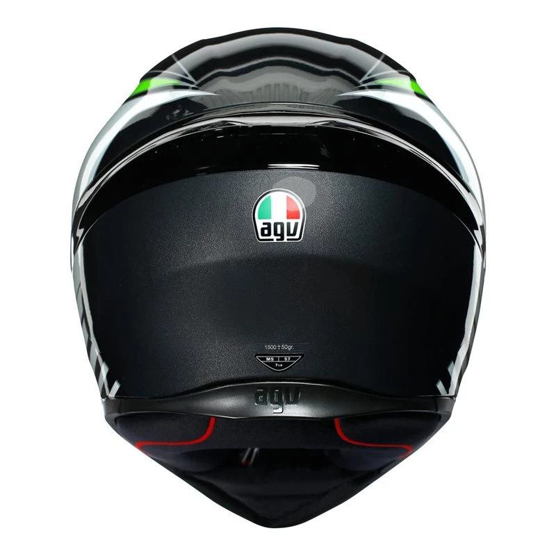 AGV K1 Power Motorcycle Helmet (Gunmetal|White|Green) 7 AGV K1 Power Motorcycle Helmet (Gunmetal|White|Green) - Image 5