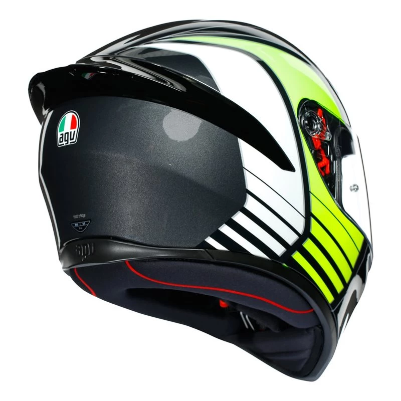AGV K1 Power Motorcycle Helmet (Gunmetal|White|Green) 8 AGV K1 Power Motorcycle Helmet (Gunmetal|White|Green) - Image 6