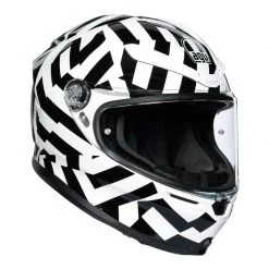 AGV K6 Secret Motorcycle Helmet (Black|White)