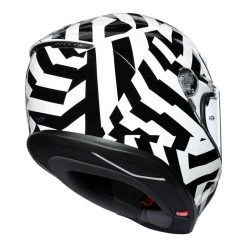 AGV K6 Secret Motorcycle Helmet (Black|White) -Deals Helmets Full Face Store 29238 5