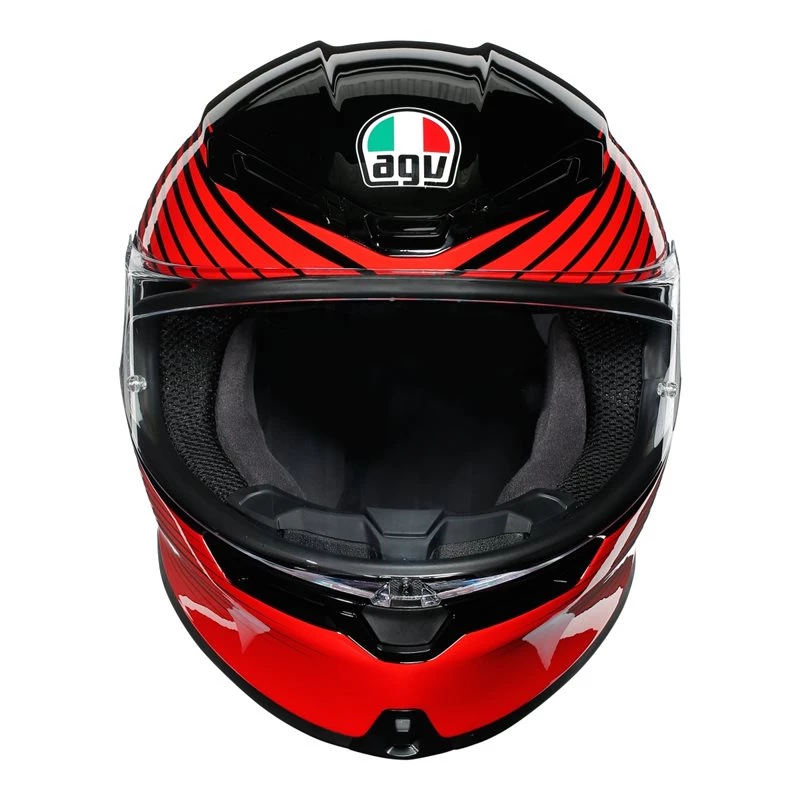 AGV K6 Rush Motorcycle Helmet (Black|Red) 6 AGV K6 Rush Motorcycle Helmet (Black|Red) - Image 4