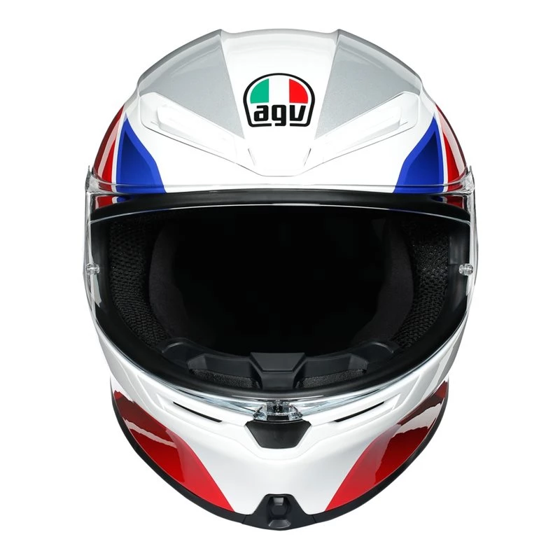 AGV K6 Hyphen White Motorcycle Helmet (White|Red|Blue) 6 AGV K6 Hyphen White Motorcycle Helmet (White|Red|Blue) - Image 4