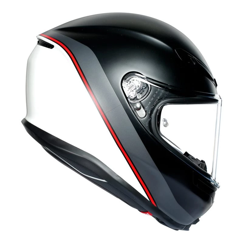 AGV K6 Minimal Motorcycle Helmet (Matt Black|White|Red) 4 AGV K6 Minimal Motorcycle Helmet (Matt Black|White|Red) - Image 2