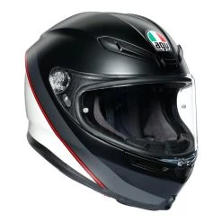 AGV K6 Minimal Motorcycle Helmet (Matt Black|White|Red)