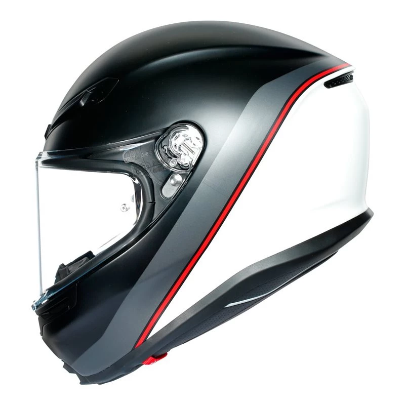 AGV K6 Minimal Motorcycle Helmet (Matt Black|White|Red) 9 AGV K6 Minimal Motorcycle Helmet (Matt Black|White|Red) - Image 7