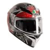 AGV K3 SV-S Pop Motorcycle Helmet (Grey|Red|White) -Deals Helmets Full Face Store 29251