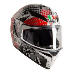 AGV K3 SV-S Pop Motorcycle Helmet (Grey|Red|White)