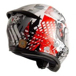 AGV K3 SV-S Pop Motorcycle Helmet (Grey|Red|White) -Deals Helmets Full Face Store 29251 4