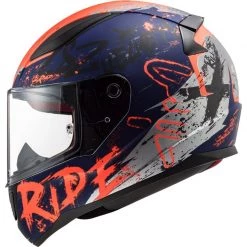 LS2 FF353 Rapid Naughty Helmet (Matt Blue| Flo Orange) -Deals Helmets Full Face Store 29583 5