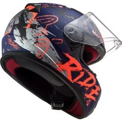 LS2 FF353 Rapid Naughty Helmet (Matt Blue| Flo Orange) -Deals Helmets Full Face Store 29583 6