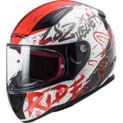 LS2 FF353 Rapid Naughty Helmet (White/Red)