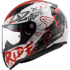 LS2 FF353 Rapid Naughty Helmet (White/Red) -Deals Helmets Full Face Store 29697 4