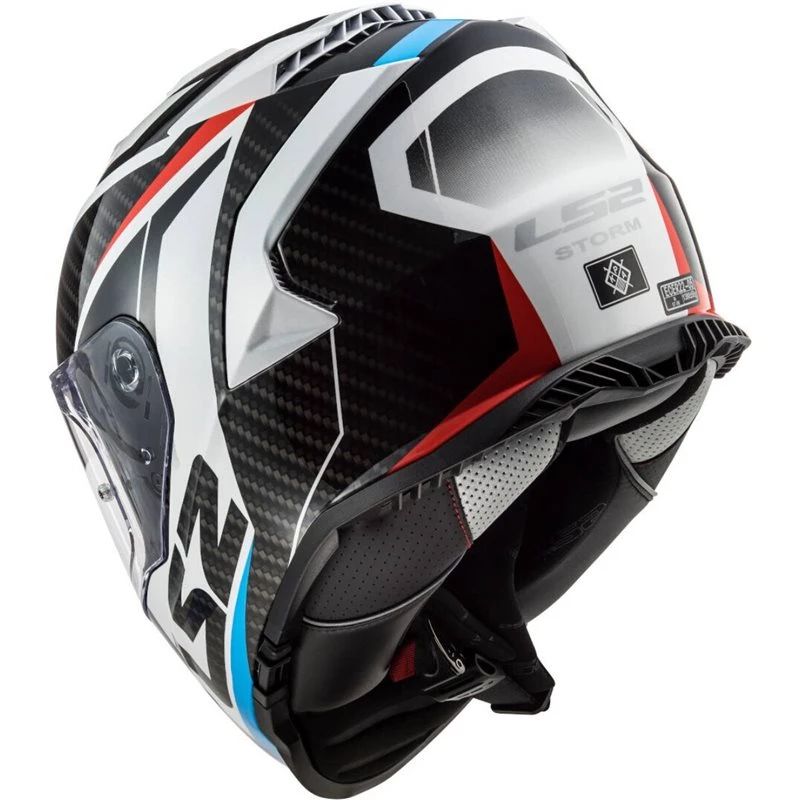 LS2 FF800 Storm Racer Helmet (White/Blue/Red) 10 LS2 FF800 Storm Racer Helmet (White/Blue/Red) - Image 8