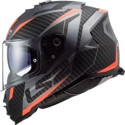 LS2 FF800 Storm Racer Helmet (Matt Titanium/Fluo Orange) -Deals Helmets Full Face Store 29712 4