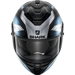 Shark Spartan GT Elgen Motorcycle Helmet (Matt Black/Silver/Blue) -Deals Helmets Full Face Store 29836 2