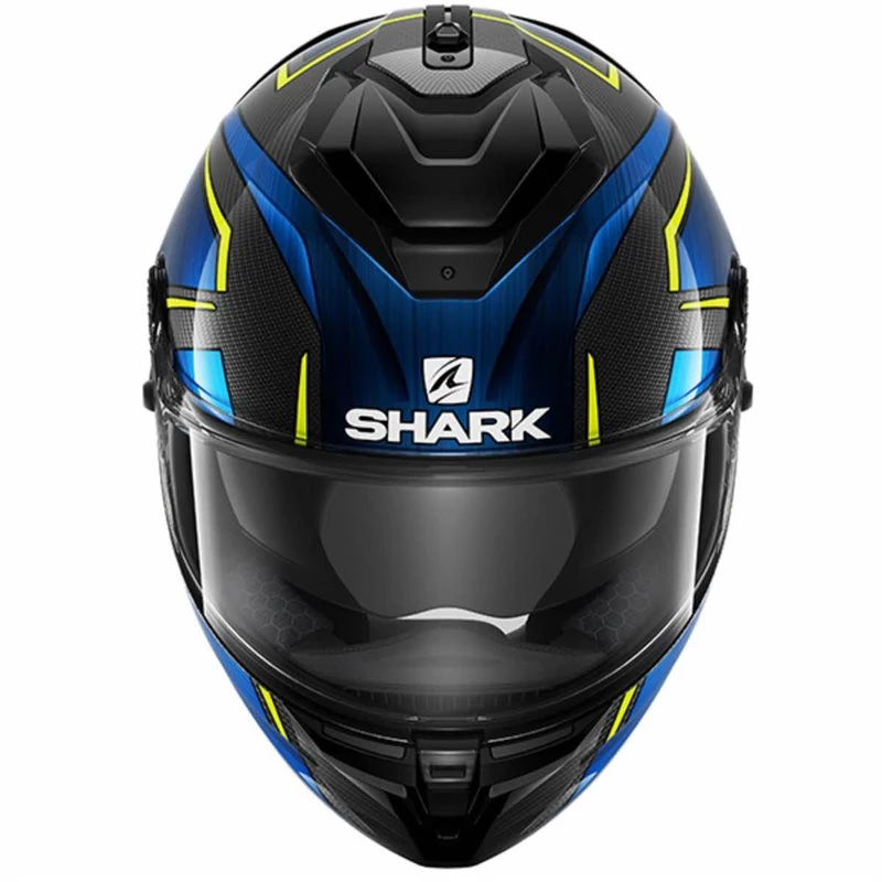 Shark Spartan GT Carbon Kromium Helmet (Black/Blue/Yellow) 5 Shark Spartan GT Carbon Kromium Helmet (Black/Blue/Yellow) - Image 3