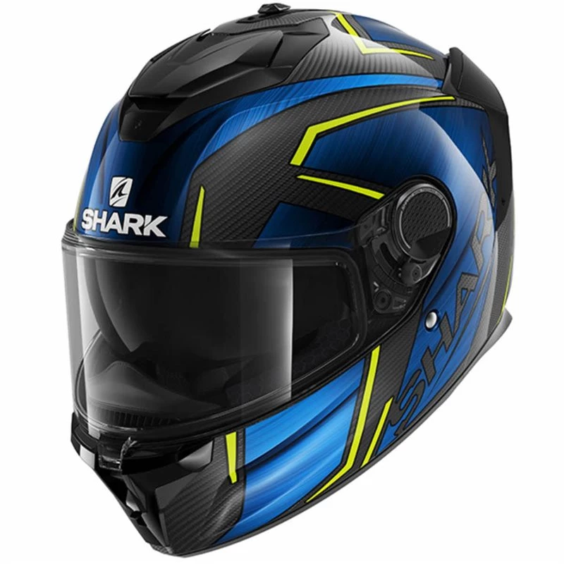 Shark Spartan GT Carbon Kromium Helmet (Black/Blue/Yellow) 3 Shark Spartan GT Carbon Kromium Helmet (Black/Blue/Yellow)