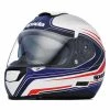 Spada SP16 Monarch Motorcycle Helmet (White/Red/Blue)