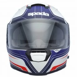 Spada SP16 Monarch Motorcycle Helmet (White/Red/Blue) -Deals Helmets Full Face Store 30698 2