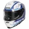 Spada SP1 Raptor Motorcycle Helmet (White/Blue)