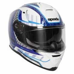 Spada SP1 Raptor Motorcycle Helmet (White/Blue) -Deals Helmets Full Face Store 30703 5
