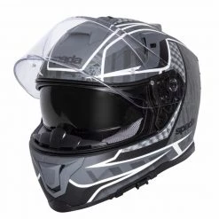 Spada SP1 Raptor Motorcycle Helmet (Matt Black/Grey)