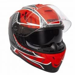 Spada SP1 Raptor Motorcycle Helmet (Matt Red/Grey) -Deals Helmets Full Face Store 30706 5