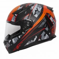 Spada Raiden Motorcycle Helmet (Camo Orange) -Deals Helmets Full Face Store 30711 2