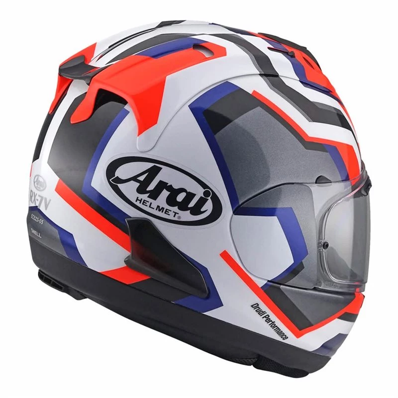 Arai RX-7V RSW Motorcycle Helmet (Red/Grey/White) 4 Arai RX-7V RSW Motorcycle Helmet (Red/Grey/White) - Image 2