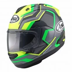 Arai RX-7V RSW Helmet (Fluo Yellow/Grey/Green)