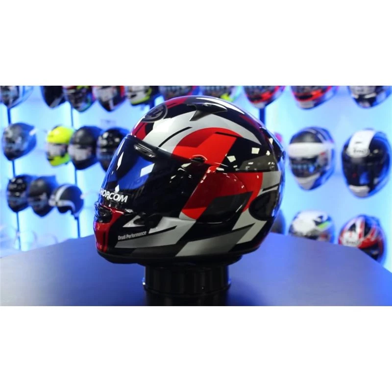 Arai Profile-V Flag Japan Motorcycle Helmet (Red/Black) 5 Arai Profile-V Flag Japan Motorcycle Helmet (Red/Black) - Image 3