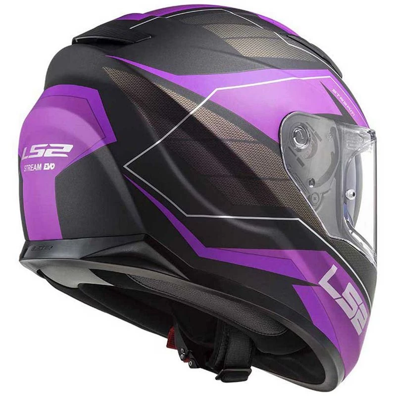 LS2 FF320 Stream Evo Mercury Helmet (Matt Titanium/Purple) 4 LS2 FF320 Stream Evo Mercury Helmet (Matt Titanium/Purple) - Image 2