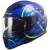 LS2 FF320 Stream Evo Tacho Helmet (Blue/Hi Viz Yellow) -Deals Helmets Full Face Store 31285