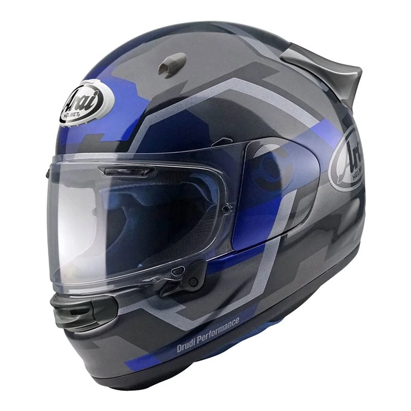 Arai Quantic Face Motorcycle Helmet (Grey/Blue) 3 Arai Quantic Face Motorcycle Helmet (Grey/Blue)