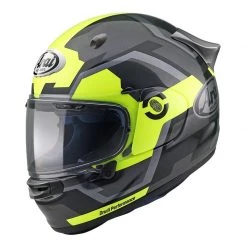 Arai Quantic Face Motorcycle Helmet (Grey/Flo Yellow)
