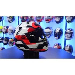 Arai Quantic Face Motorcycle Helmet (White/Grey/Red) -Deals Helmets Full Face Store 31387 2
