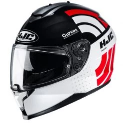 HJC C70 Curves Motorcycle Helmet (Red)