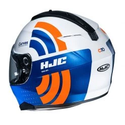HJC C70 Curves Motorcycle Helmet (White/Red/Blue) -Deals Helmets Full Face Store 31445 3