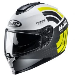 HJC C70 Curves Motorcycle Helmet (Yellow)