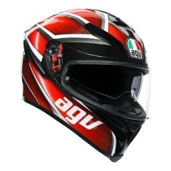 AGV K5-S Tempest Motorcycle Helmet (Black/Red)