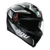 AGV K5-S Tempest Motorcycle Helmet (Black/Silver) -Deals Helmets Full Face Store 31497