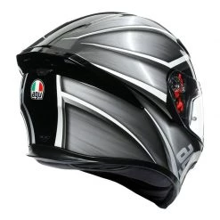 AGV K5-S Tempest Motorcycle Helmet (Black/Silver) -Deals Helmets Full Face Store 31497 2