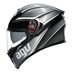 AGV K5-S Tempest Motorcycle Helmet (Black/Silver) -Deals Helmets Full Face Store 31497 4