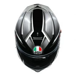 AGV K5-S Tempest Motorcycle Helmet (Black/Silver) -Deals Helmets Full Face Store 31497 6