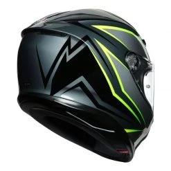 AGV K6 Flash Motorcycle Helmet (Grey/Black/Flo Yellow/Flo Green) -Deals Helmets Full Face Store 31498 2