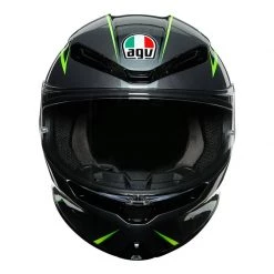 AGV K6 Flash Motorcycle Helmet (Grey/Black/Flo Yellow/Flo Green) -Deals Helmets Full Face Store 31498 5