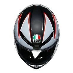 AGV K6 Flash Motorcycle Helmet (Matt Black/Grey/Red) -Deals Helmets Full Face Store 31499 7