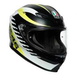 AGV K6 VR46 Motorcycle Helmet (Black/White/Yellow)