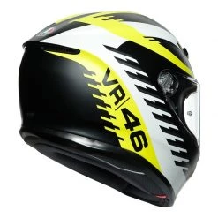 AGV K6 VR46 Motorcycle Helmet (Black/White/Yellow) -Deals Helmets Full Face Store 31501 3
